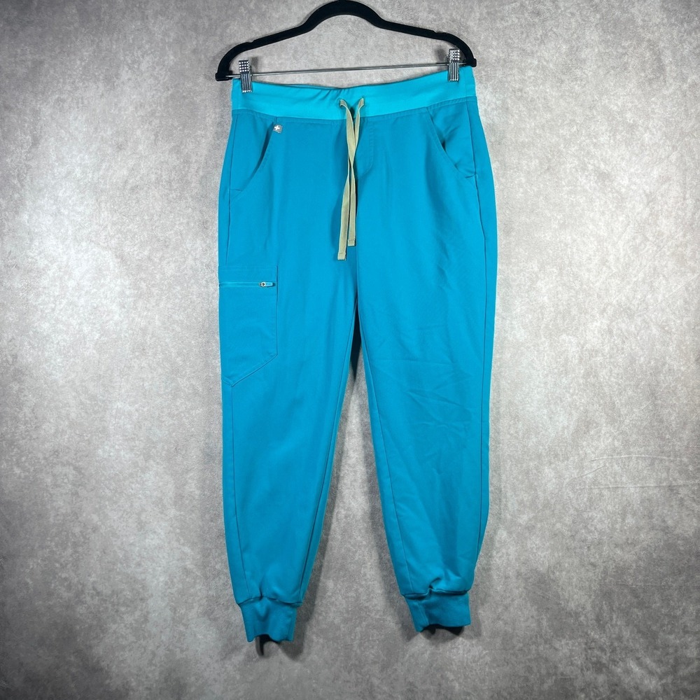 Figs Zamora Jogger Scrub Pants Womens Small Blue Workwear‎ Nursing Medical Work